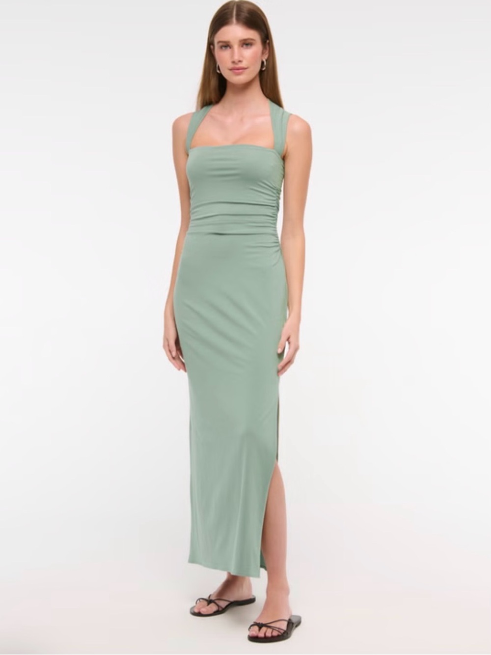 Abercrombie & Fitch Mint Green Maxi Knit Dress